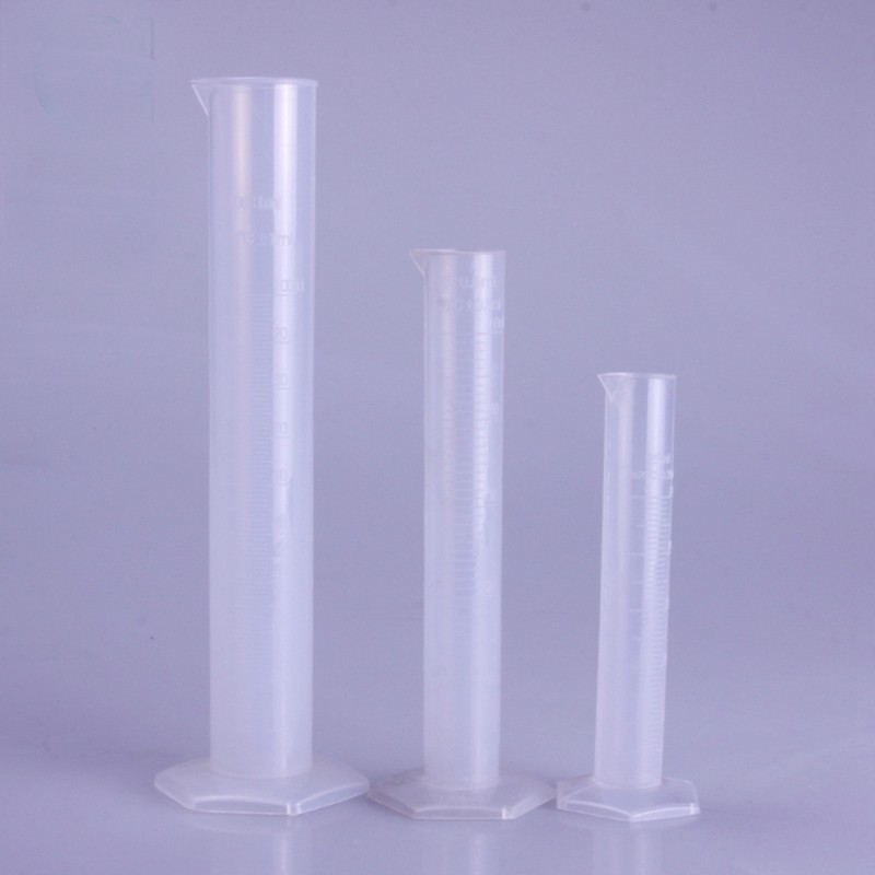 10-2000ml Plastic PP White/Blue Scale Line Mearsuring Cylinder Lab Teaching gallery