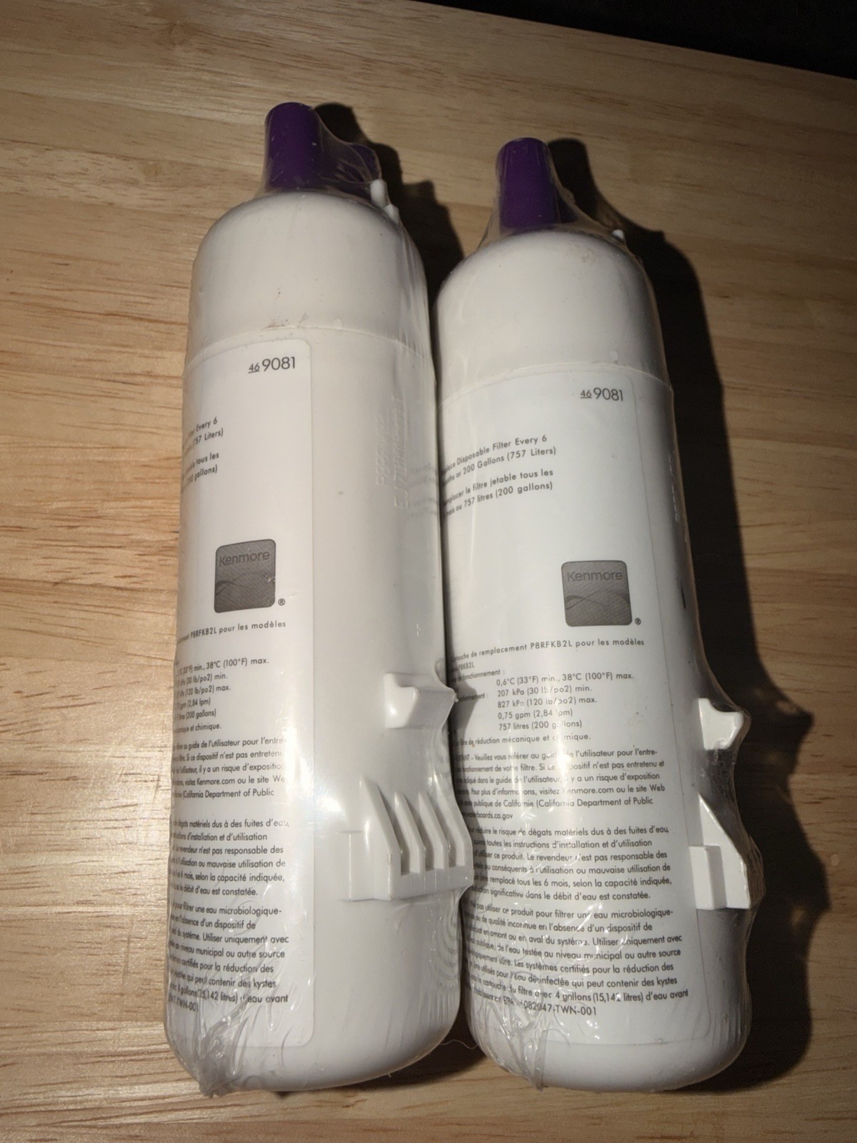 Kenmore Refrigerator Replacement 46-9081 Water Filter White Sealed 2 PACK gallery