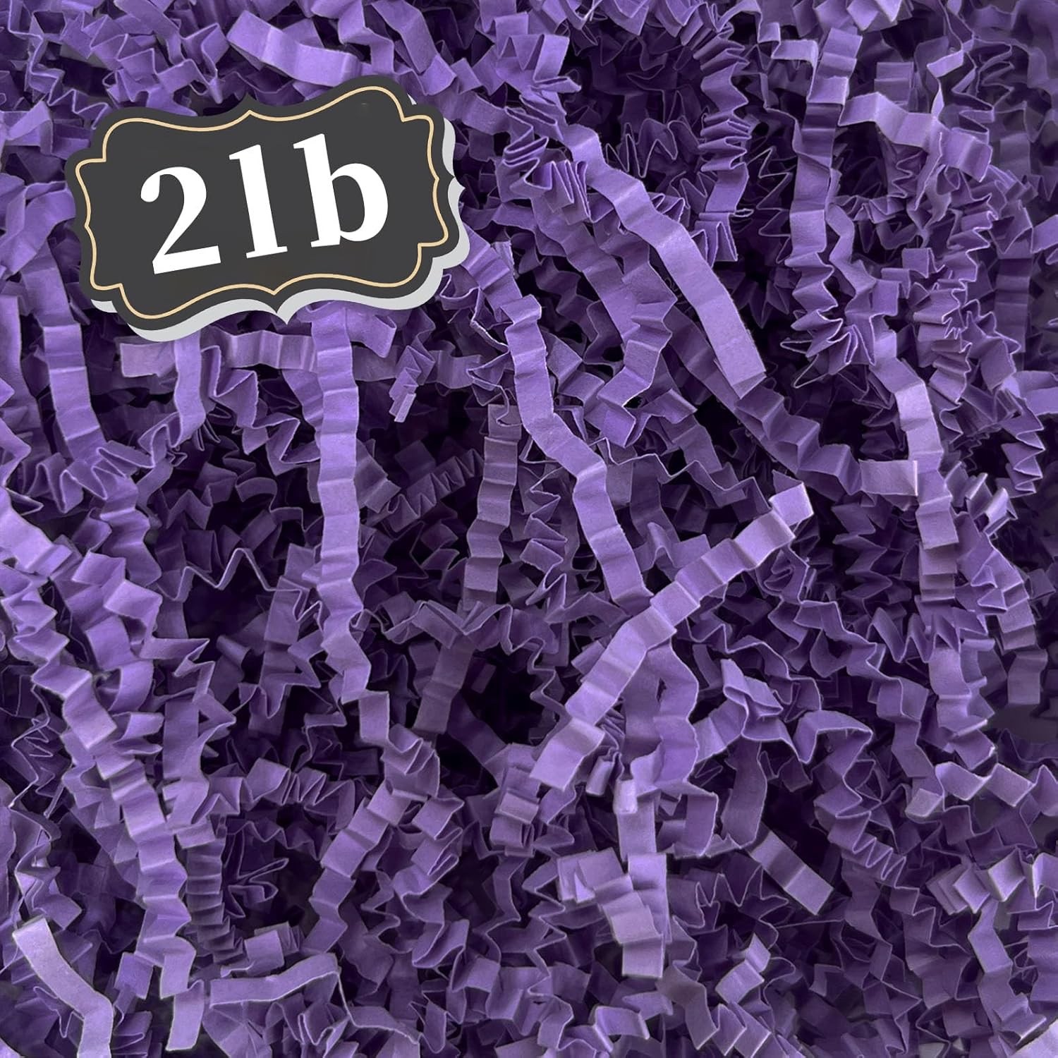 2 LB Purple Crinkle Cut Paper Shred - NEW Crinkle Shredded Paper gallery