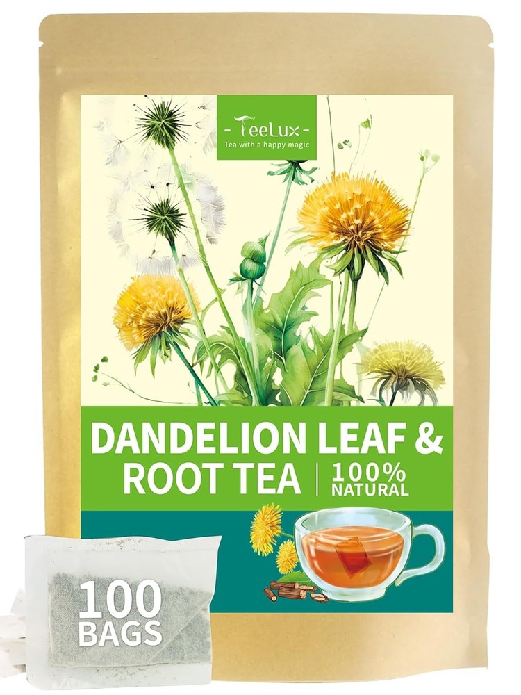 Dandelion Leaf & Root Tea Bags Herbal Tea Bags for Liver & Kidney Health Detox