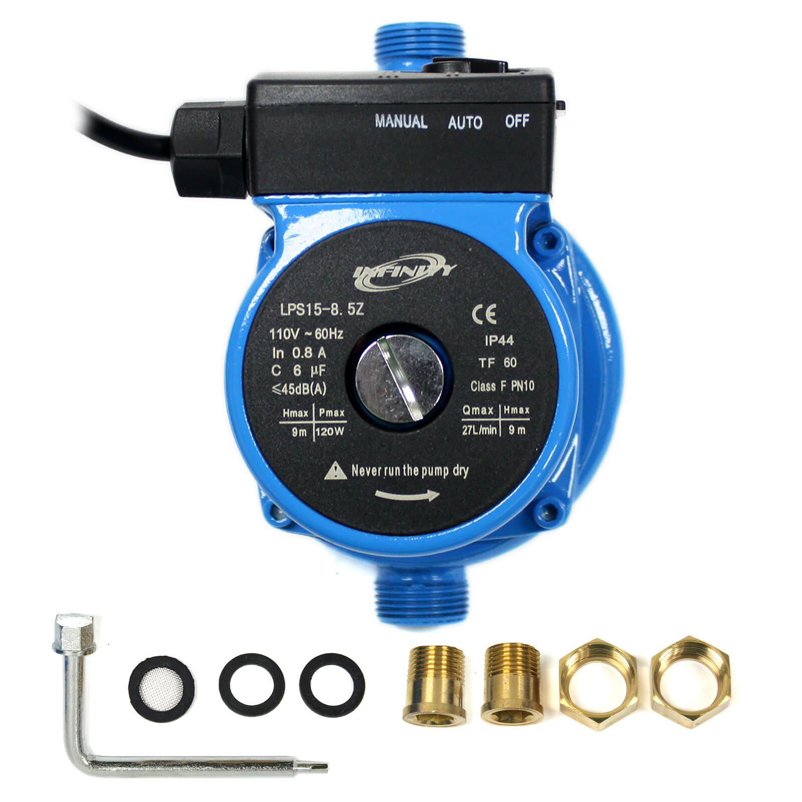 110V Automatic Booster Pump NPT 3/4'' Hot Water Circulating/Circulation Pump gallery