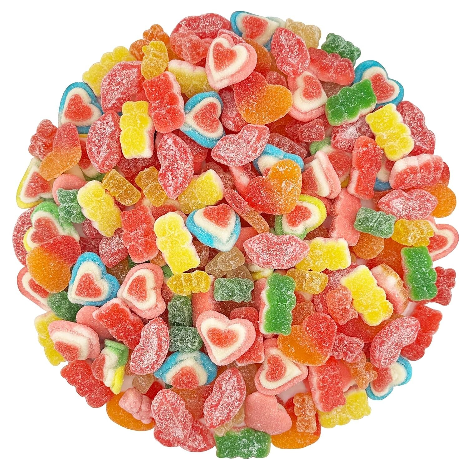 FirstChoiceCandy Sour Valentine mix gummy (Bear , Triple layer Hearts & Lips) gallery