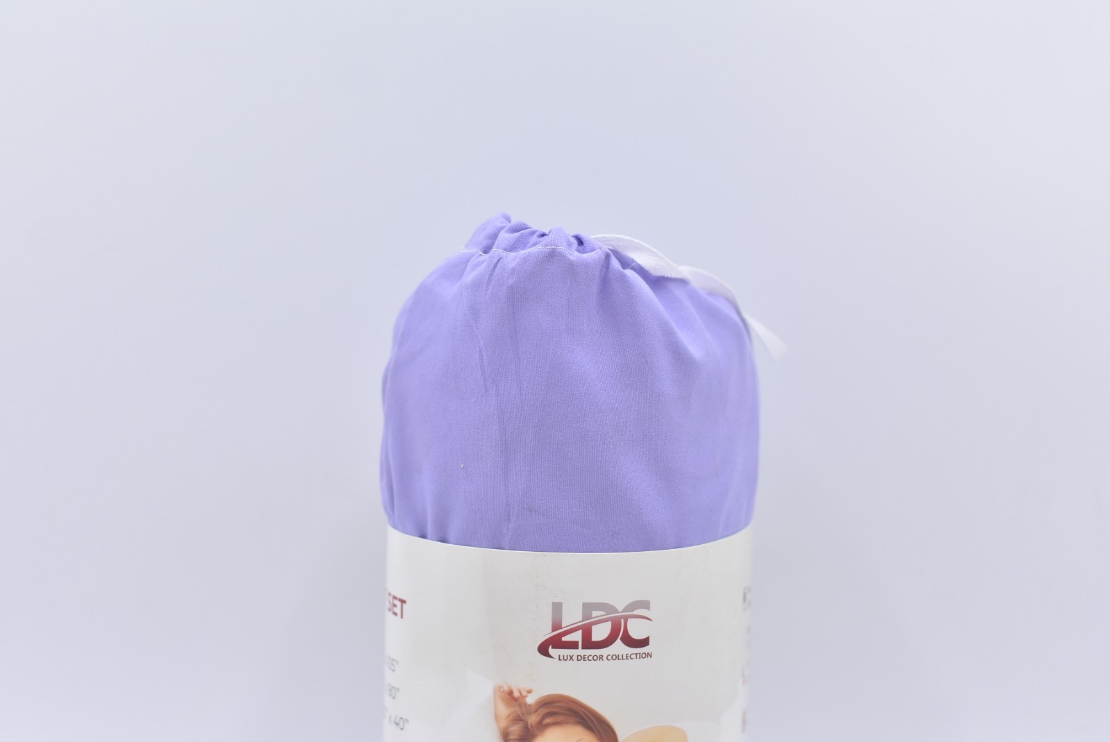 LDC Lux Decor Collection 4pc King Lavender Solid Sheet Set gallery