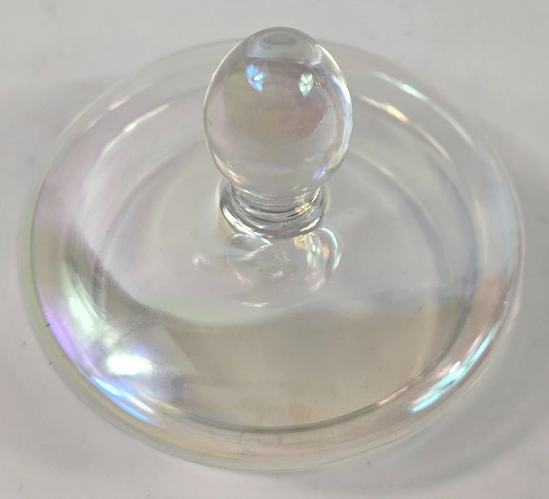 Iridescent Textured Herringbone Pattern Borosilicate Glass Tea Pot gallery