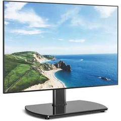 Universal Adjustable Tabletop TV Stand with Swivel Mount for 27-55 inch Flat TVs