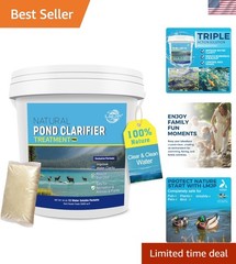 Pond Clarifier Treatment – 12 Packets Natural Pond Water Clear for Outdoor La…
