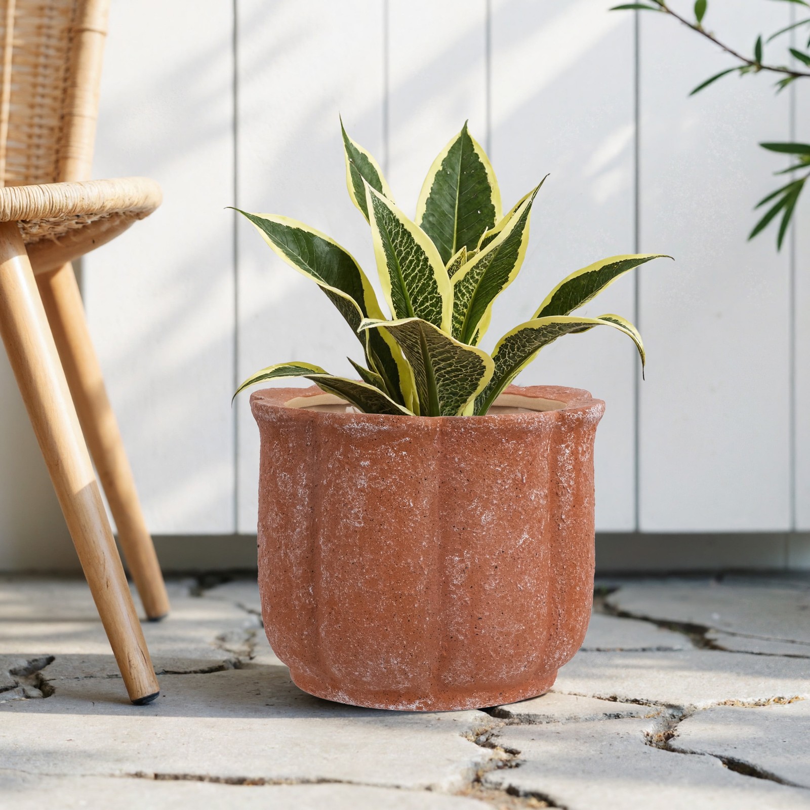 8in Terracotta Flower Planter Pot Ceramic Drainage Hole with Plug Included gallery