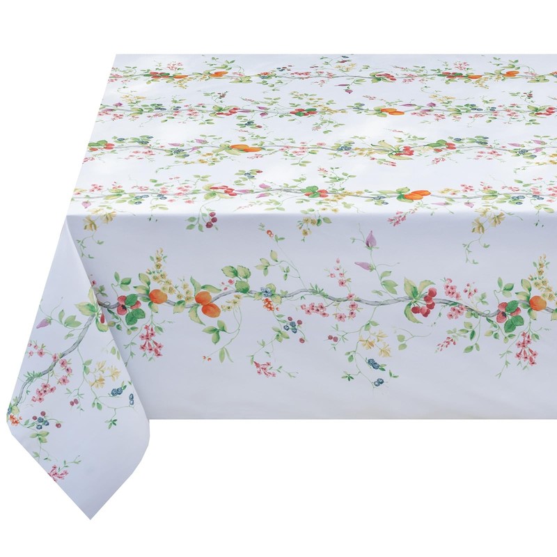 Spillproof Spring/Summer Durable Heavyweight Fabric Indoor Outdoor Tablecloth... gallery