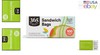 Durable Double Zipper Sandwich Bags, 100 Count - Food Freshness Guaranteed gallery