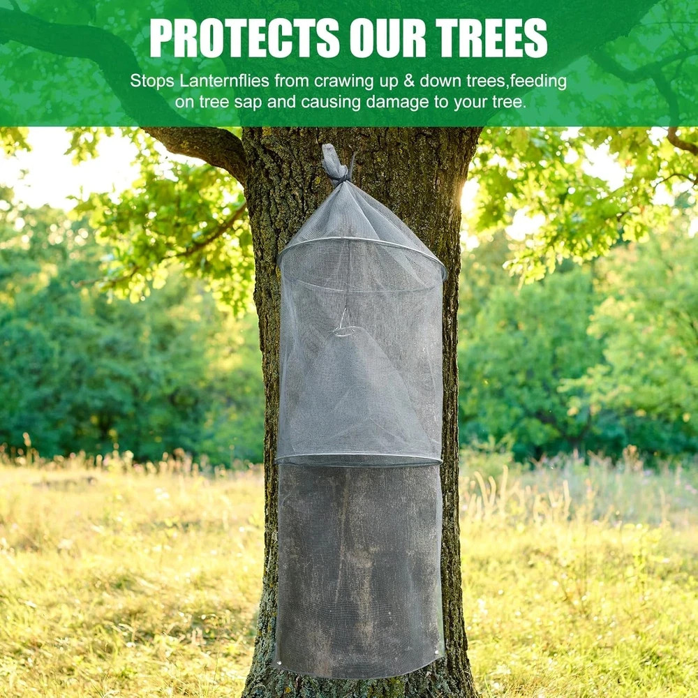 16 Pack Spotted Lanternfly Traps Lantern Fly Killer Mesh Tree Trap with Jute Rop gallery
