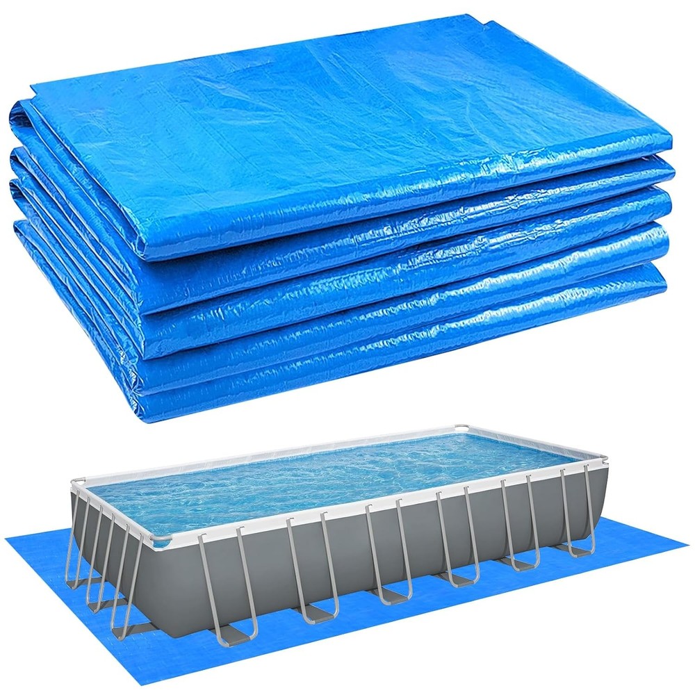 Rectangle Above Ground Pool Liner Pad 12x24 Strong Durable Puncture Resistant