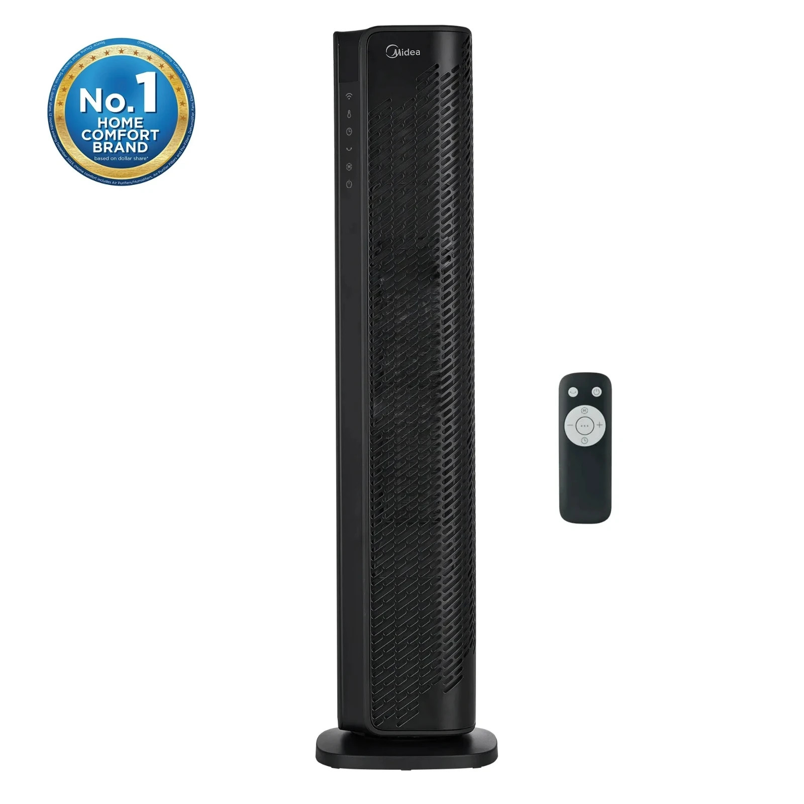 Midea 30-Inch Ceramic Tower Space Heater, Electric, Black, MSHC30TD5BBV Open Box gallery