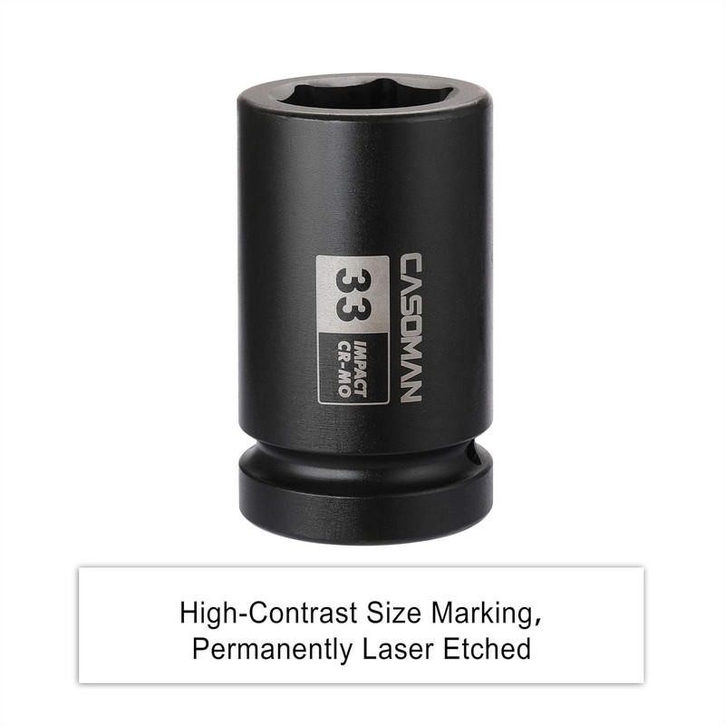 33mm Deep Impact Socket 1 Inch Drive Metric 6 Point Cr-Mo Heavy Duty (79 chars) gallery