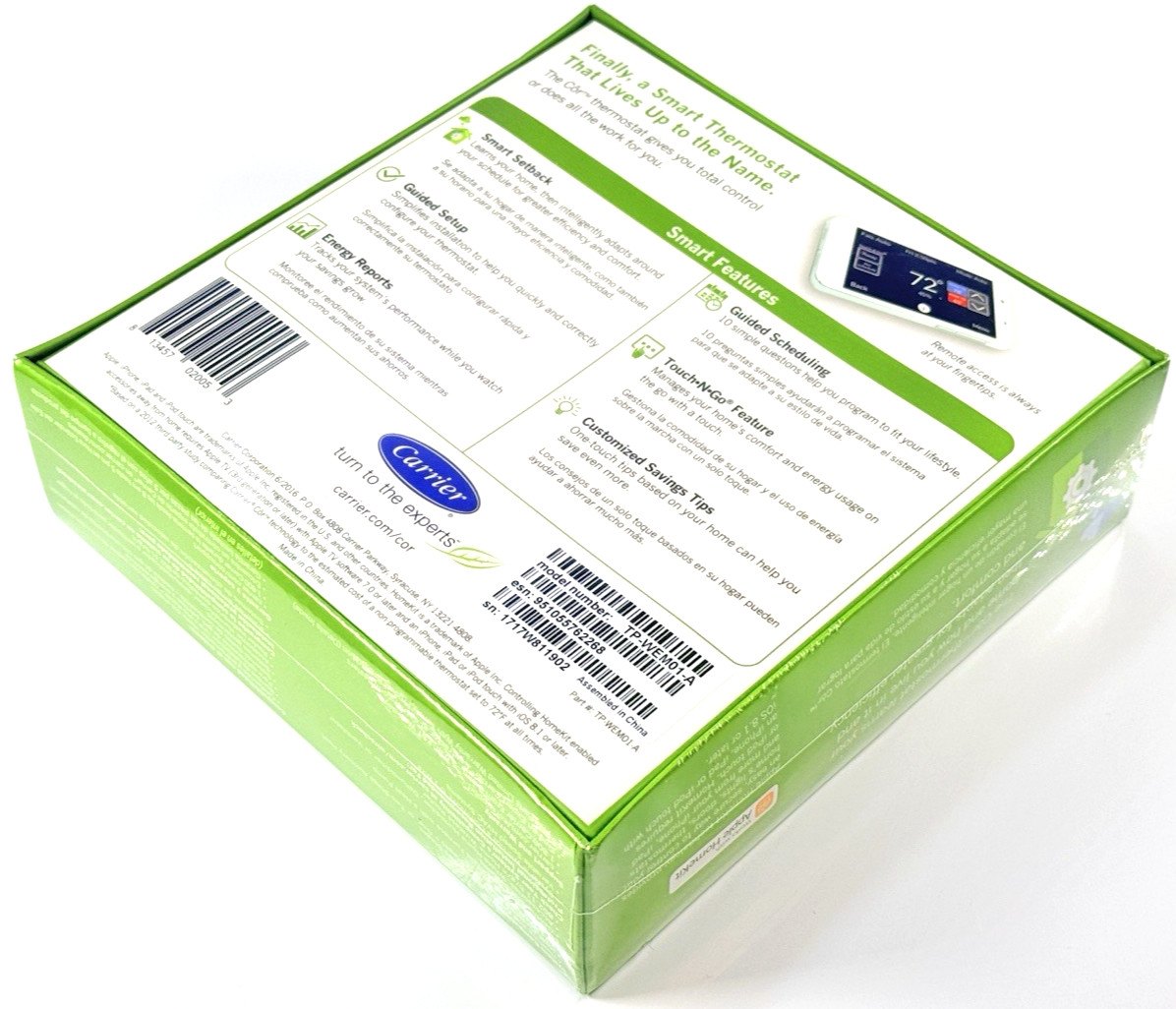 [CARRIER] Smart Cor7 Wi-Fi *SMART THERMOSTAT* Brand New for Apple Homekit gallery