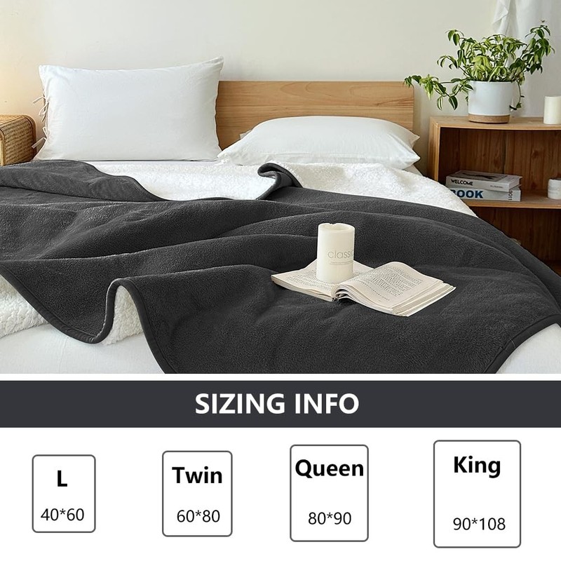 Black Waterproof Throw Blanket Bed Splash Flannel Up To 60 oz 40x60 In 1 PCS gallery