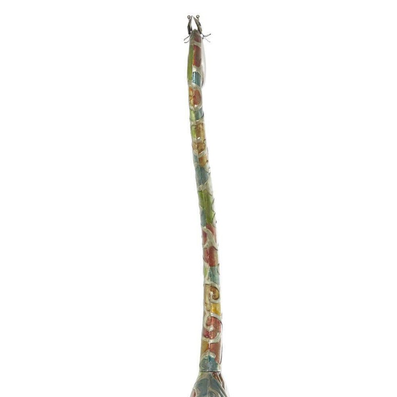 6 Ft Tall Colorful Standing Giraffe Sculpture Whimsical Metal Iron Decor Statue gallery