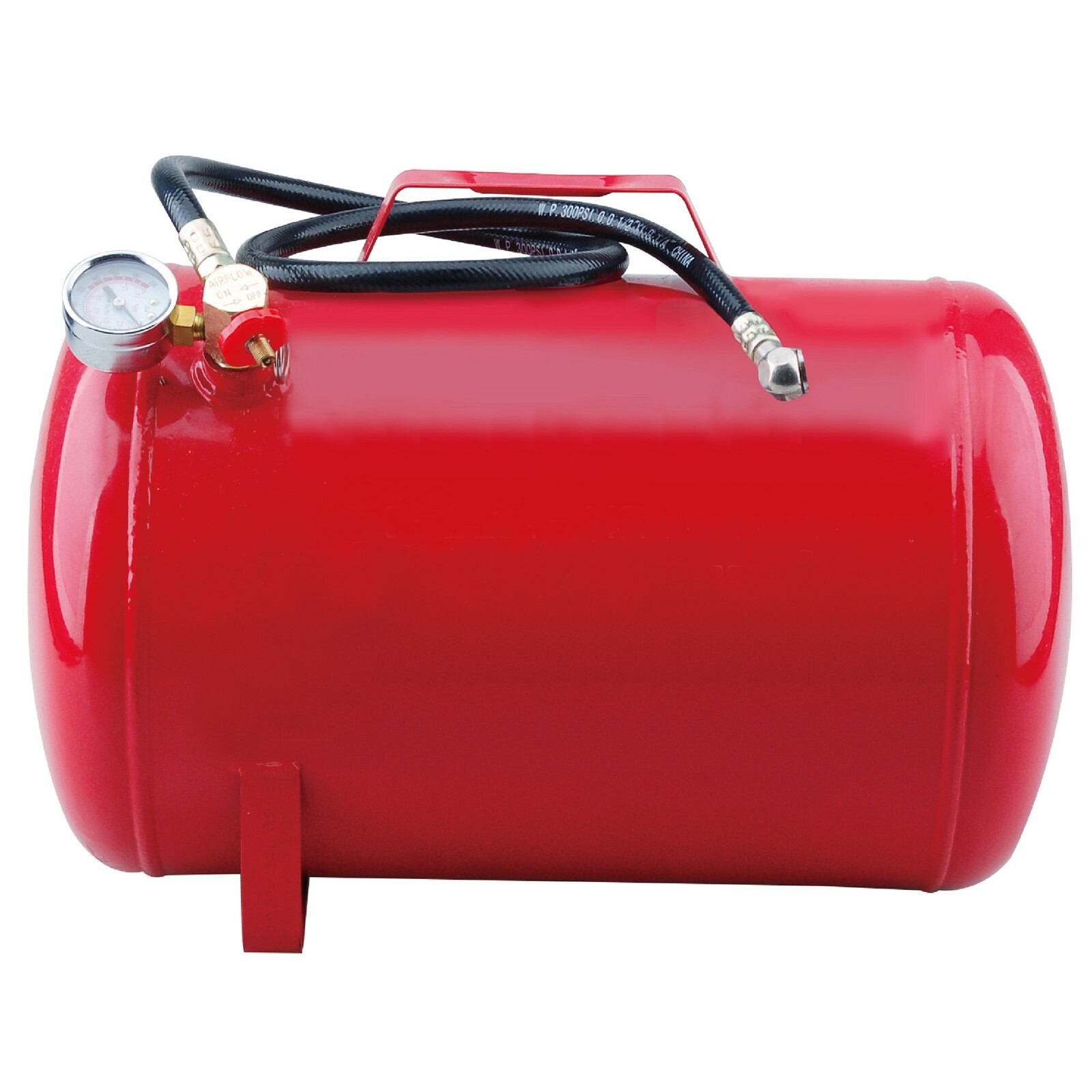 Horizontal Portable Steel Air Tank with Tire Air Chuck, 5 Gallon Capacity gallery