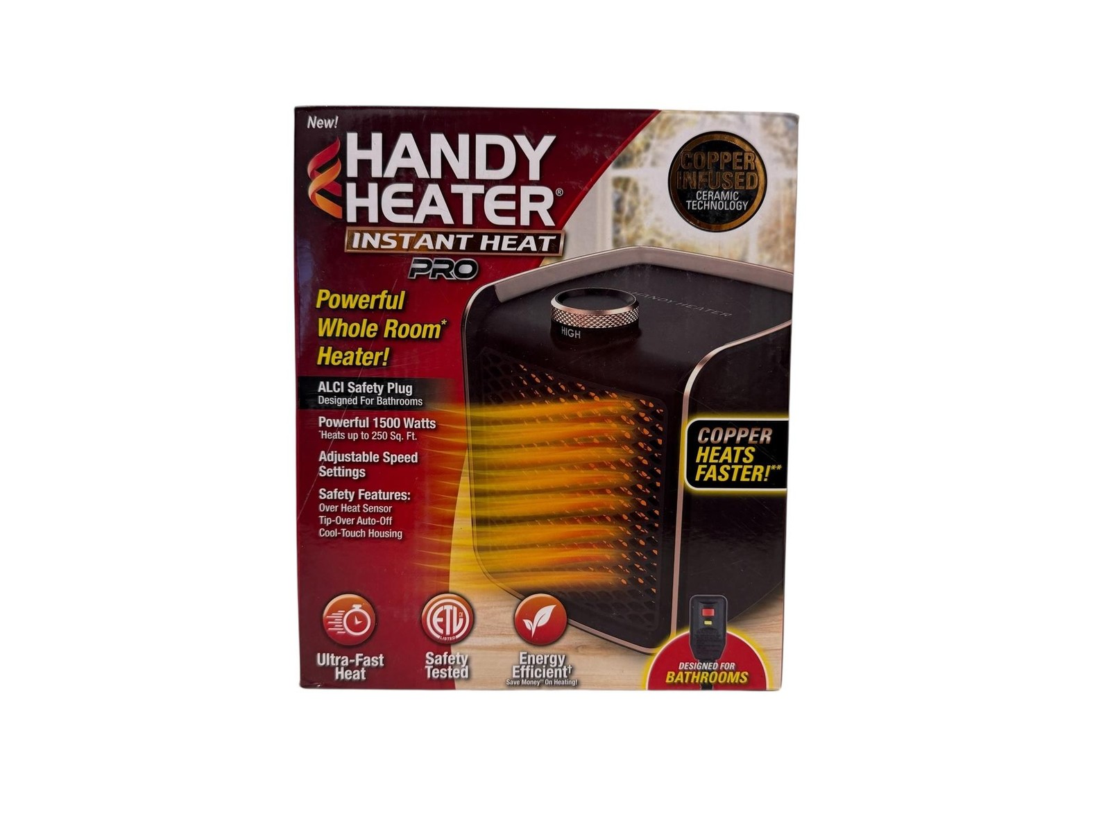 Handy Heater Instant Heat Pro 1500W Plug-in Space Heater gallery