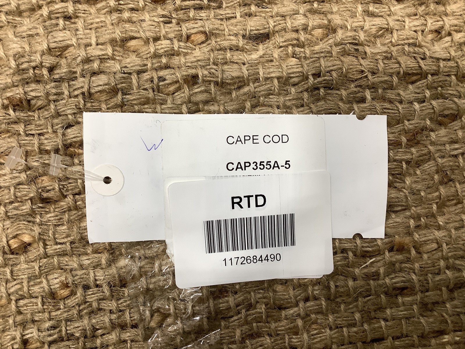 NATURAL 5'-0" x 8'-0" Broken Thread Rug, Reduced Price 1172684490 CAP355A-5 gallery