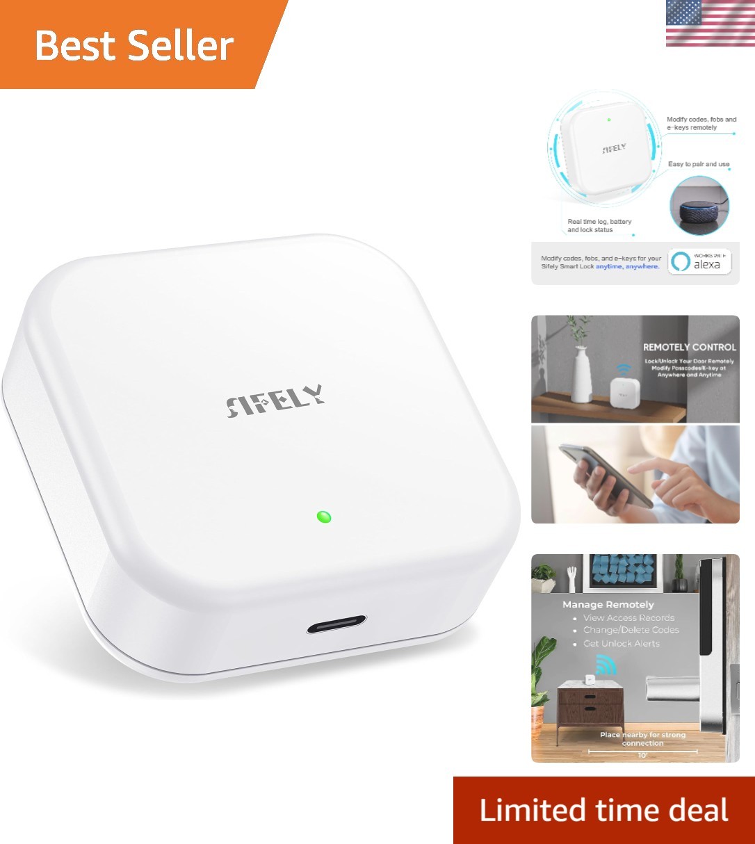 Remote Smart Lock Control Gateway - Easy Setup, Instant Alerts & Alexa Support gallery