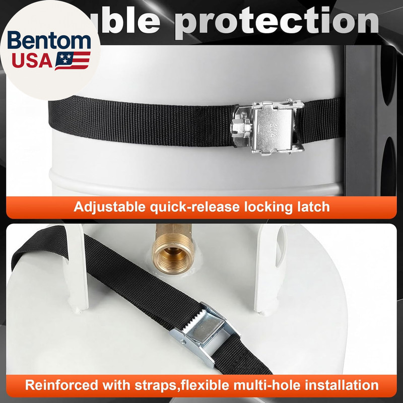 Aluminum Propane Tank Mounting Bracket for 10 Ibs Bottle Aluminum Propane Tank H gallery
