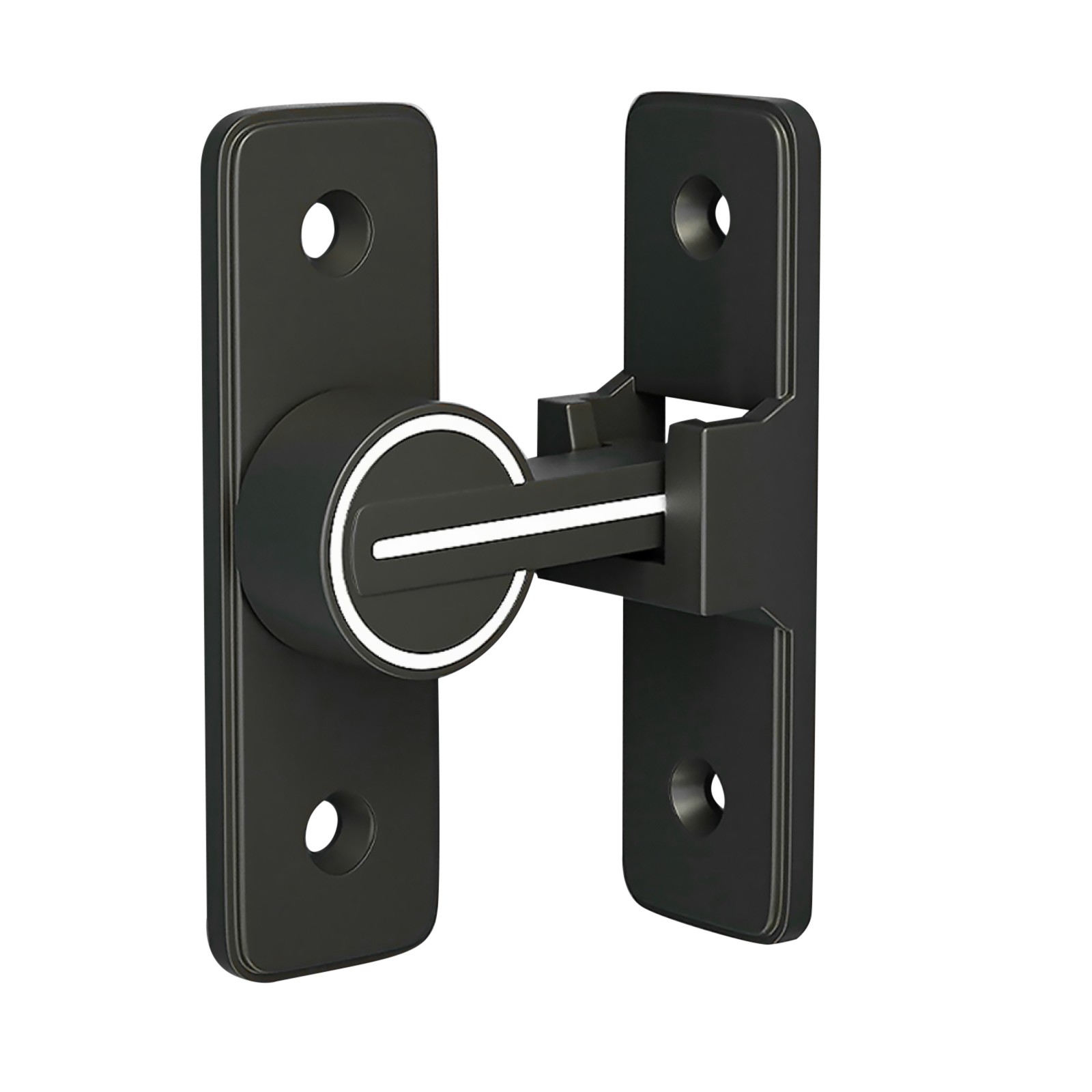 90° Keyless Interior Door Bolt Luminous Surface-mounted Room Door Latch ff gallery