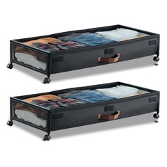 VEVOR Under Bed Storage with Wheels 36 x 18.1 x 7.3 Inch Rolling Storage Bags