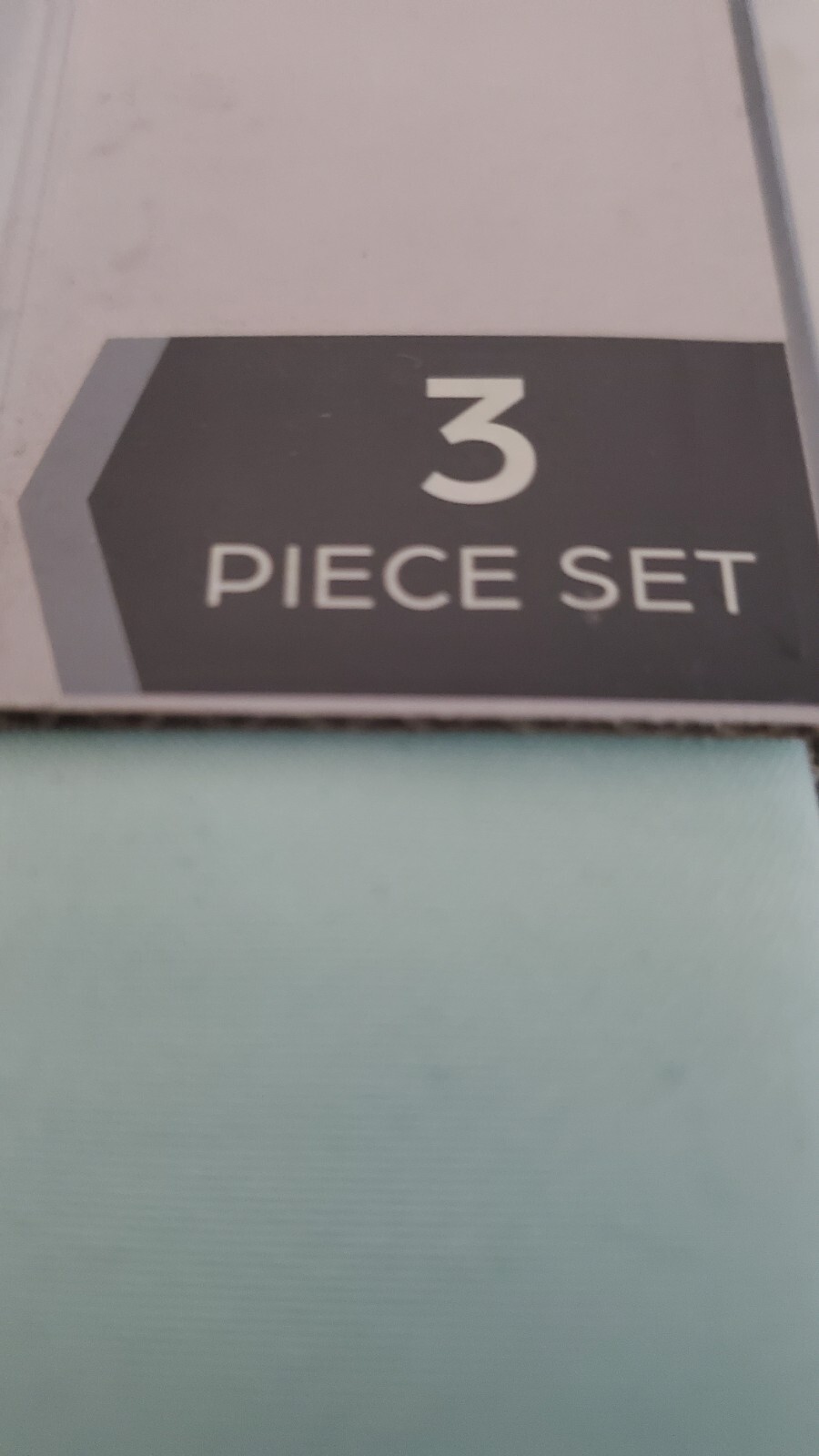 Real Living Mint Green 3 Piece Set /Tier & Valance (54"x14") /2 Tiers (27"x 36") gallery