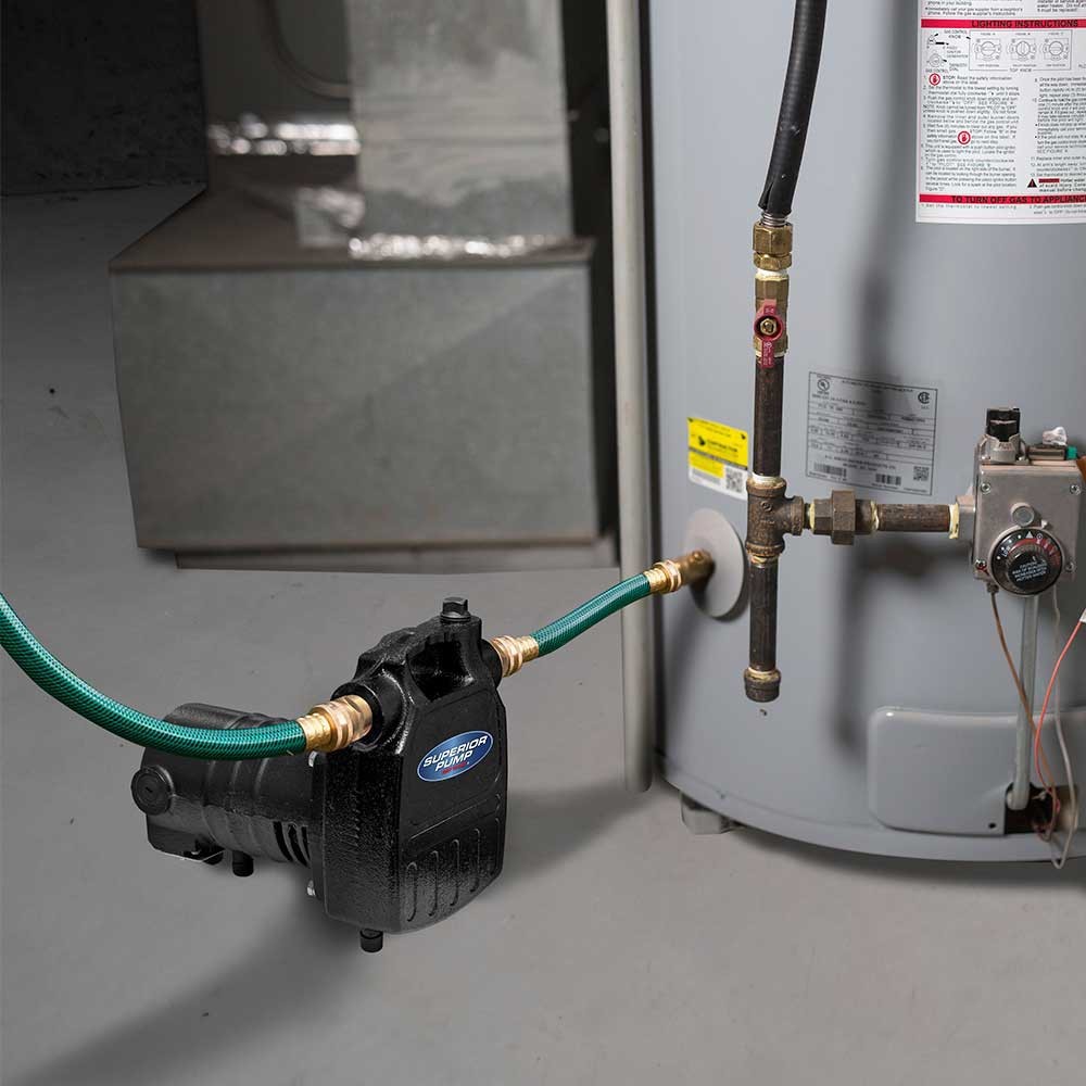 Superior Pump Transfer Pump - 1/2 HP - Cast Iron - 3/4-In. NPT/GHT - 1500 GPH gallery