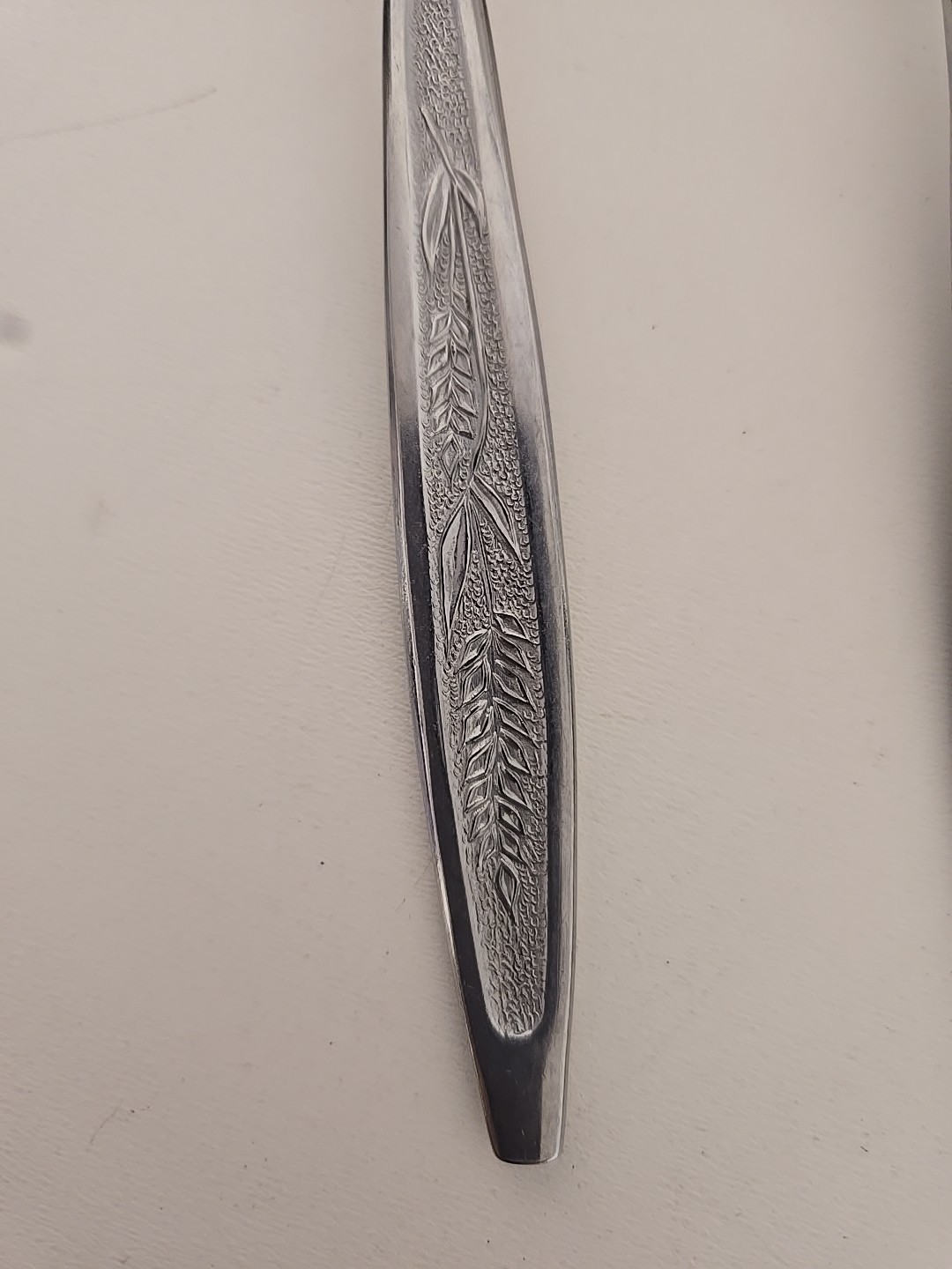 2pc Hanford Forge Provincial Wheat Serving Spoon 8" Stainless Steel Flatware gallery