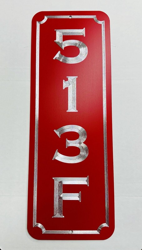 Engraved Personalized Custom House Home Number Street Address Metal 14x5 Sign gallery