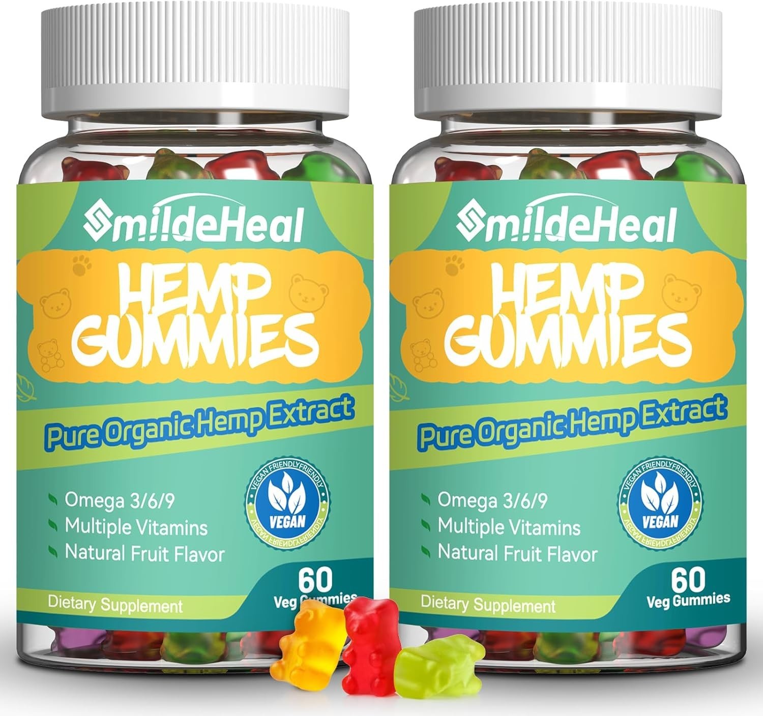 2 Pack Hemp Gummies, 1,500,000 Extra Strengthen Organic Hemp Gummies, Hemp Suppl gallery
