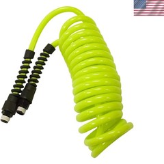 Flexzilla Polyurethane Recoil Air Hose, 1/4 in. x 10 ft., ZillaGreen – LP1410AFZ