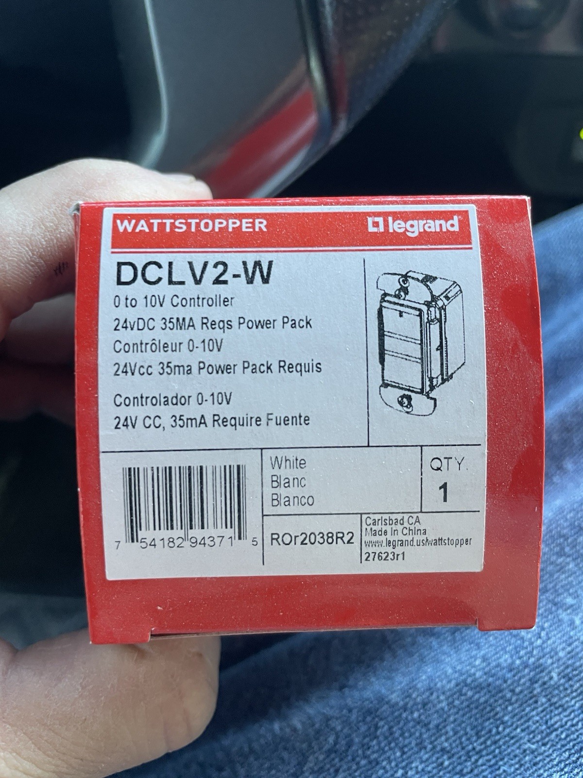 Legrand Wattstopper DCLV2-W Dimmer Controller 0-10V White gallery