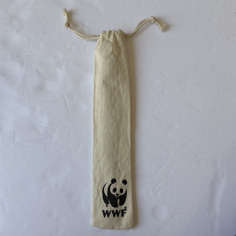 WWF World Wildlife Foundation Stainless Steel Straw for Water Bottle Panda Pouch gallery