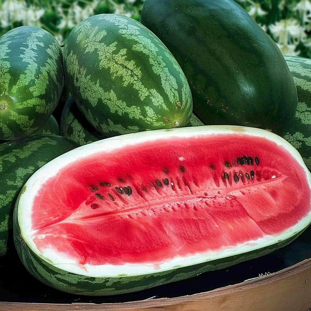 12 CONGO Watermelon Seeds - Large ------ NON GMO - HEIRLOOM - FRESH gallery