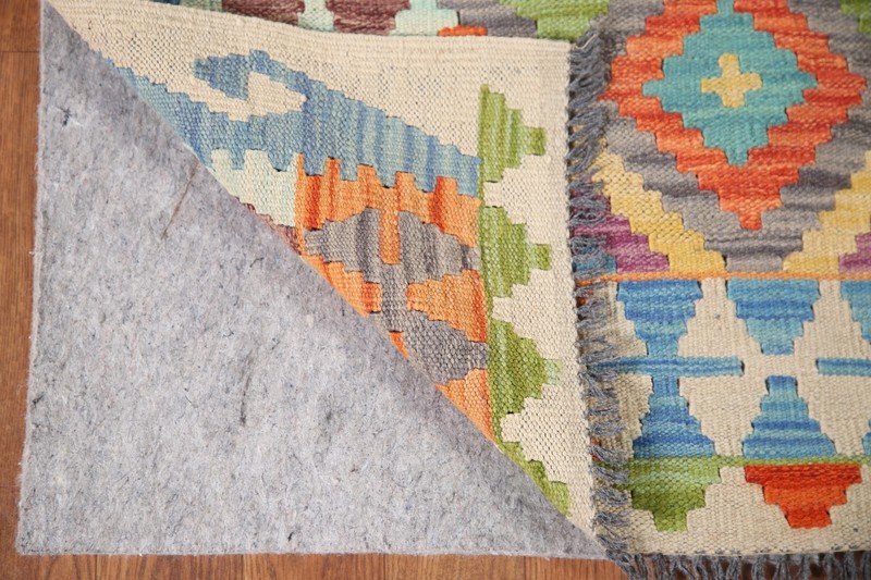 All-Over Pattern 6x8 ft. Reversible Kilim Kelim Area Rug Wool Flatweave Carpet gallery