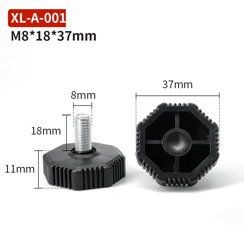 M6 M8 M10 Height Adjustable Chair Leg Feet Furniture Mat Anti-slip Screw-in Base gallery