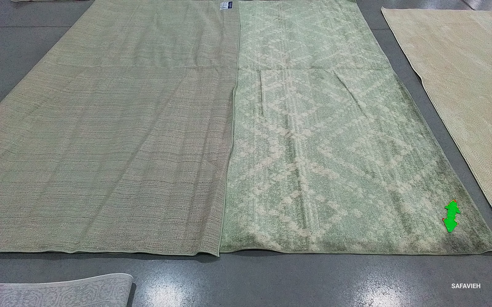 GREEN / IVORY 10'-0" x 14'-0" Stained Rug, Reduced Price 1172793136 ADR131Y-10 gallery