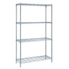 Quantum Storage, Chrome Consumer Grade 4-tier Wire Shelving Unit, Height 72 in, gallery
