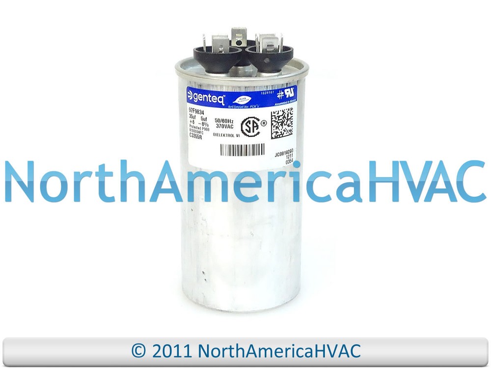 Capcom Capacitor Dual Run 35/5 uf MFD 370 Volt Fits GE Genteq Z97F9834 97F9834