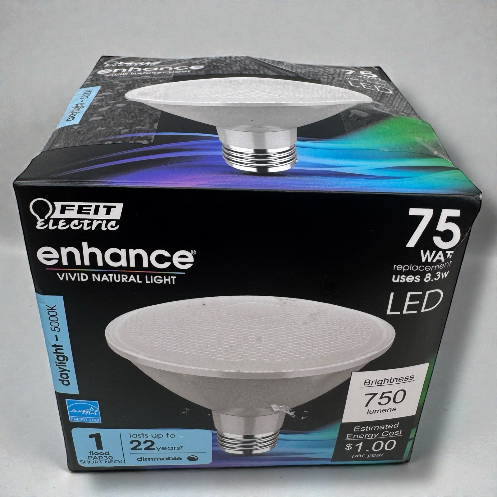 Feit Enhance PAR30 E26 (Medium) LED Bulb Daylight Dimmable 750 lumens Short Neck gallery