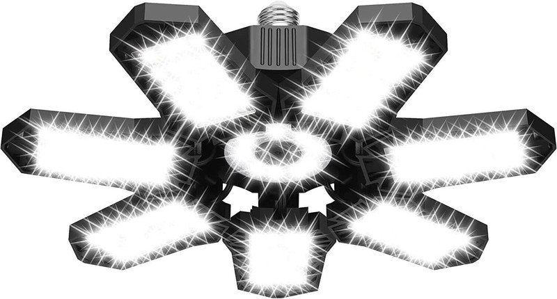 30000 Lumen Strong Triburst Multi-Directional Super Bright LED Garage Defo Light gallery
