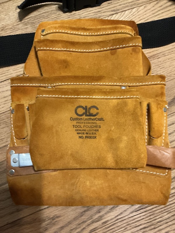 CLC Custom LeatherCraft tool pouch w/ belt,made in usa No. PK933X, 9.5x13 inches gallery