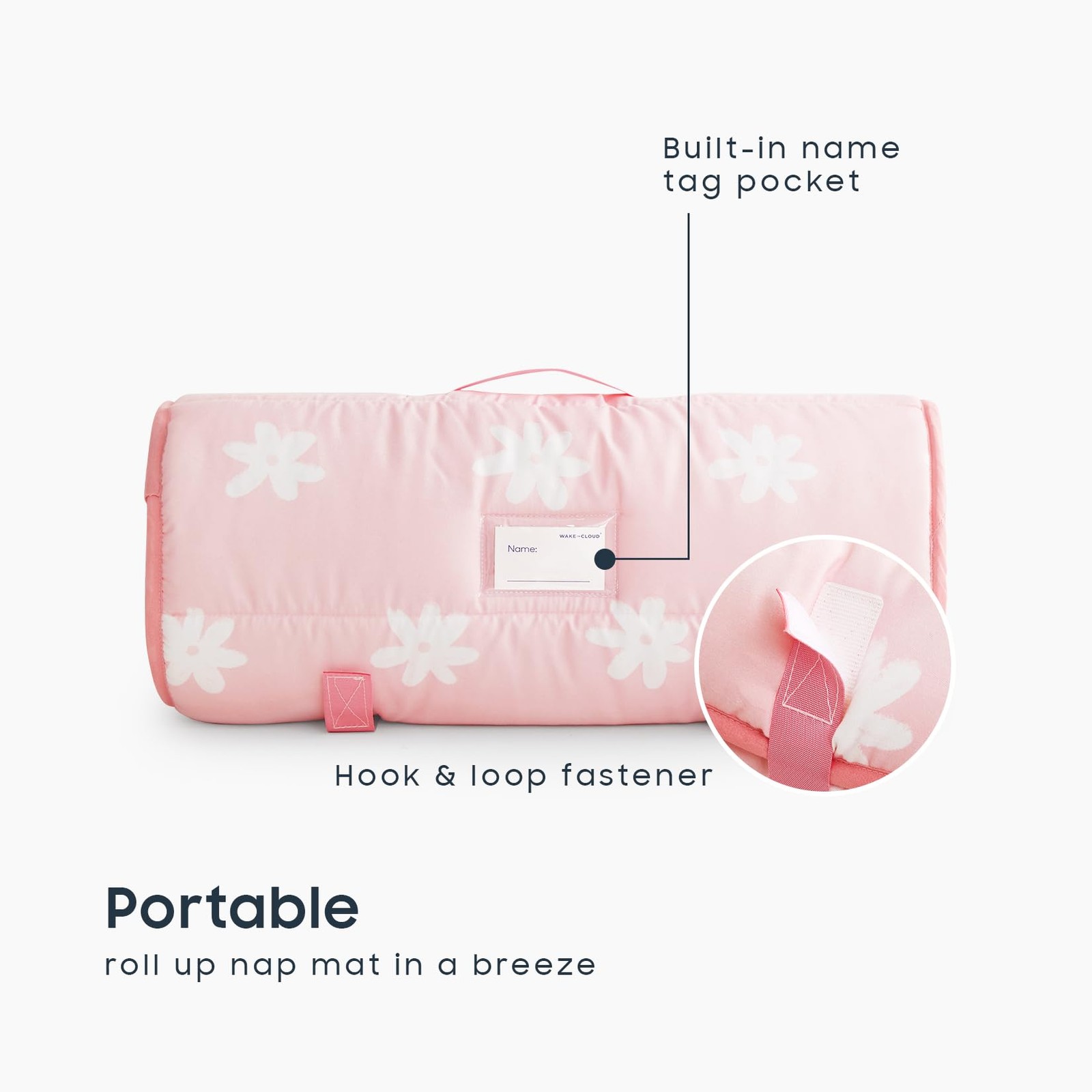 Wake In Cloud - Toddler Nap Mat with Pillow and Blanket, for Kids Girls in Ki... gallery