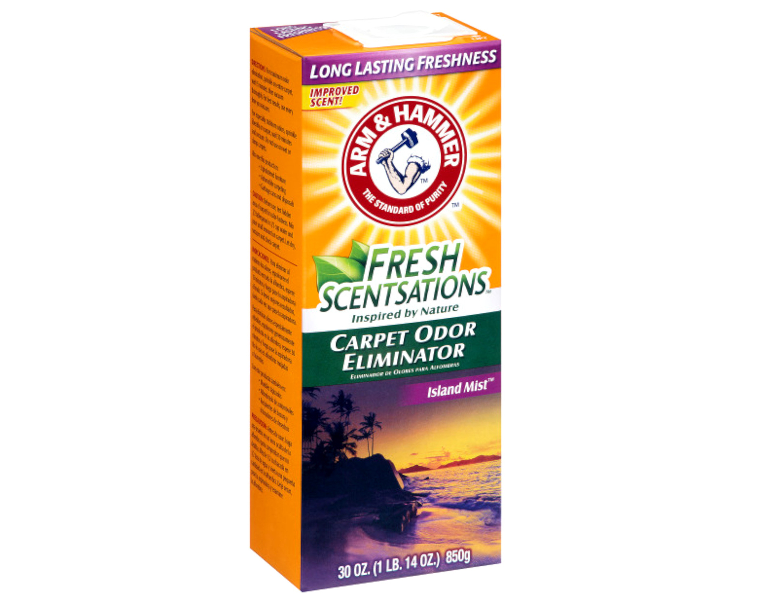Arm Hammer Fresh Scentsations Carpet Odor Eliminator, Island Mist, 30 Oz 3 Pack gallery