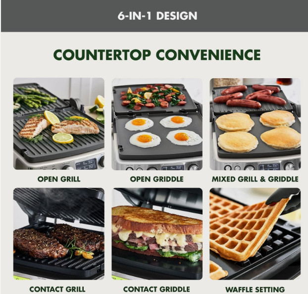 GreenPan Elite 7-in-1 Multi-Function Contact Grill & Griddle, Healthy Ceramic gallery