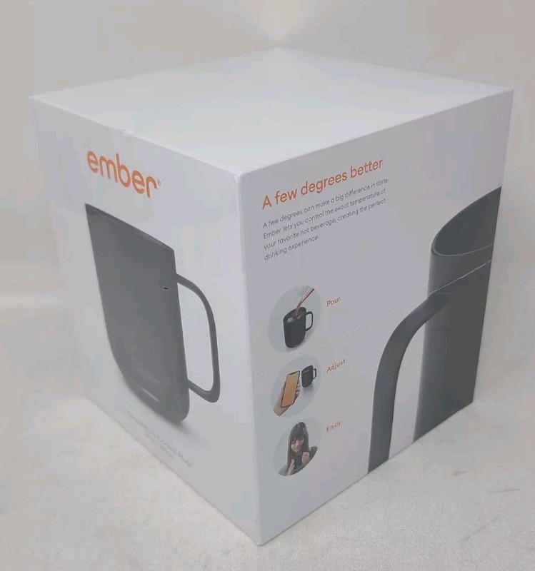Ember Temperature Control Smart Mug 2 - 10oz Black App Enabled Heated Coffee Cup gallery