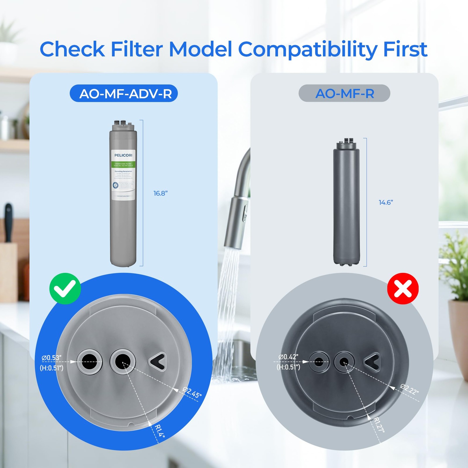 Filter Replacement Cartridge AO-MF-ADV R 2 Pack Smith Water System gallery