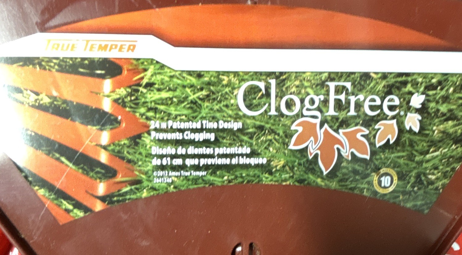 True Temper Clog Free 24 in Patented Tine Lawn/Leaf Rake Red Plastic gallery